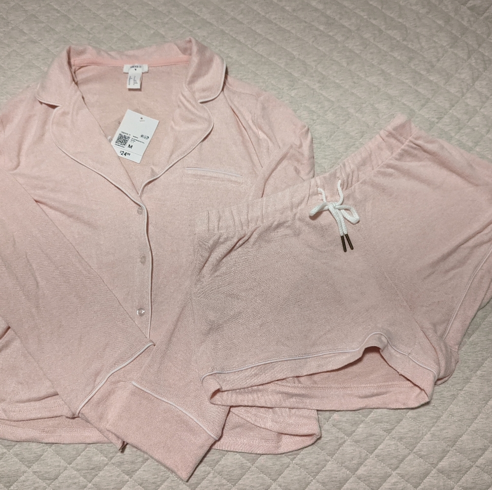 Blush pajama set